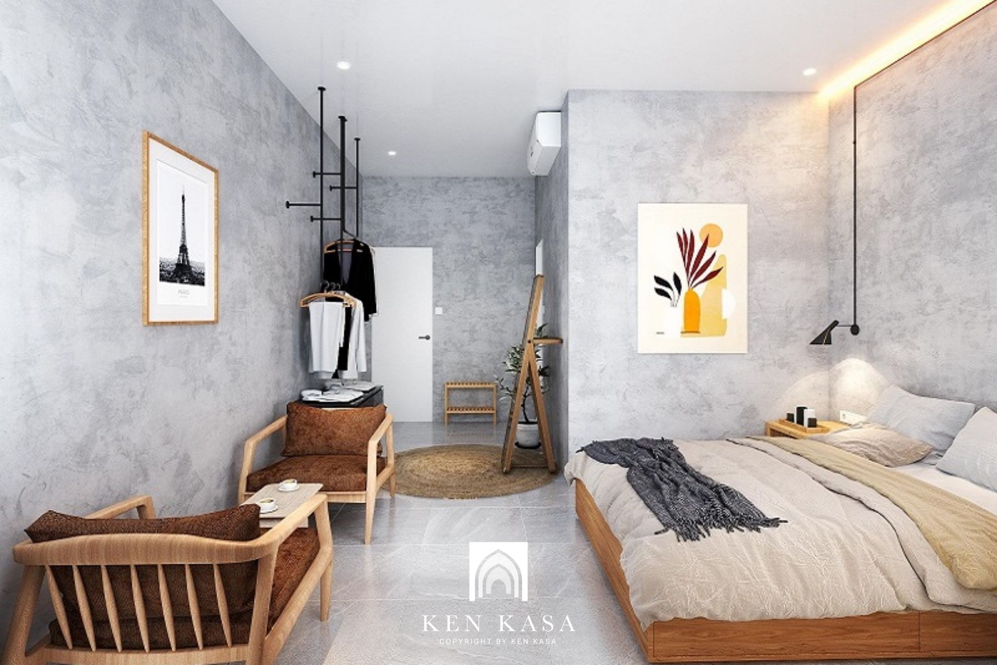 thiết kế phòng homestay nhỏ